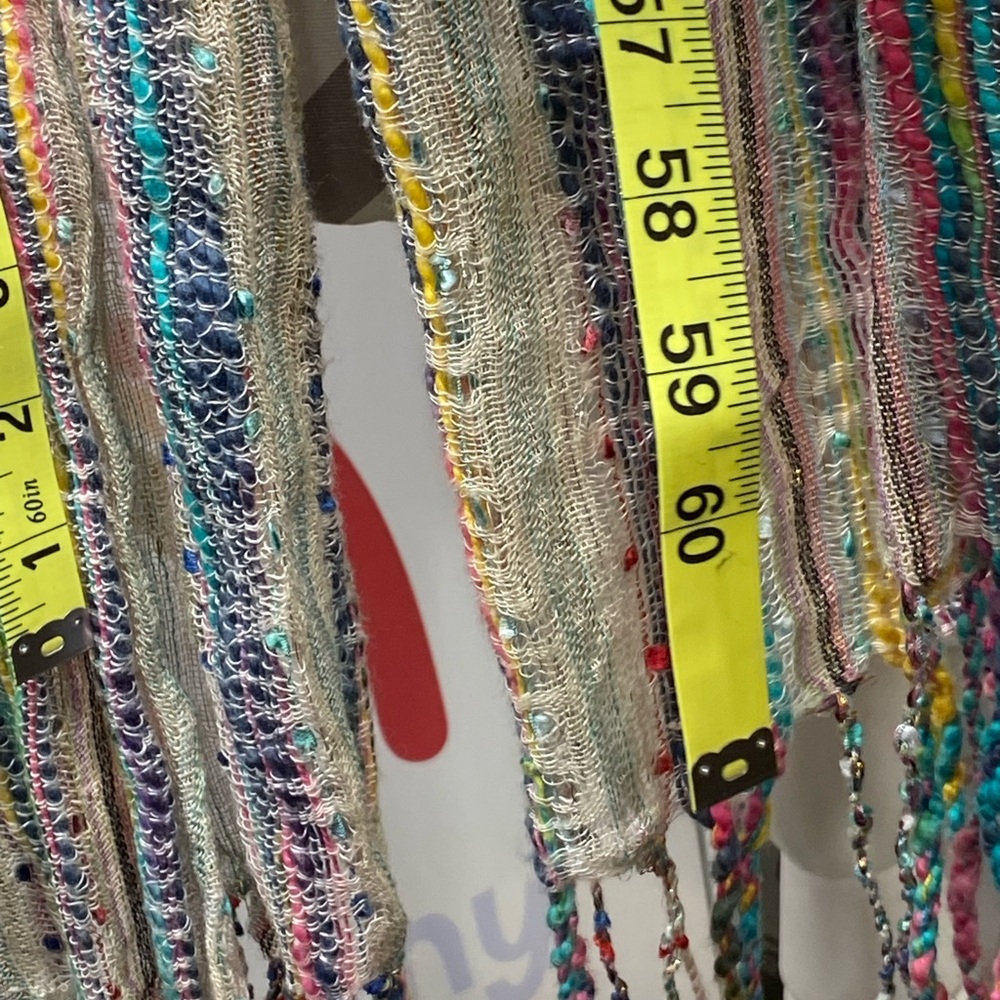 Multicolor Fringe Scarf - Picture 5 of 5